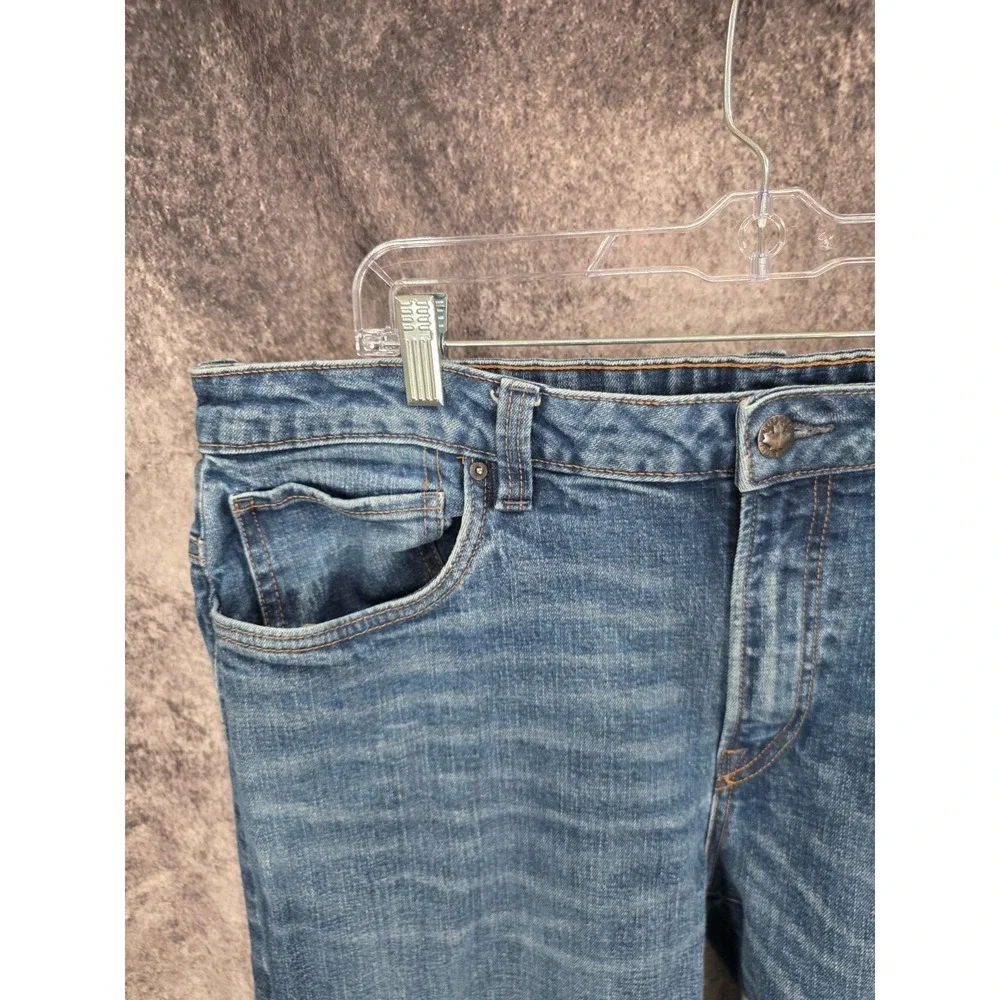 Buffalo David Bitton Jeans Mens 40 X 30 Blue Driven Relaxed Straight Whiskers